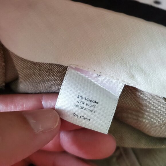 Talbots Viscose Wool Blend Trouser Pant - Picture 10 of 15